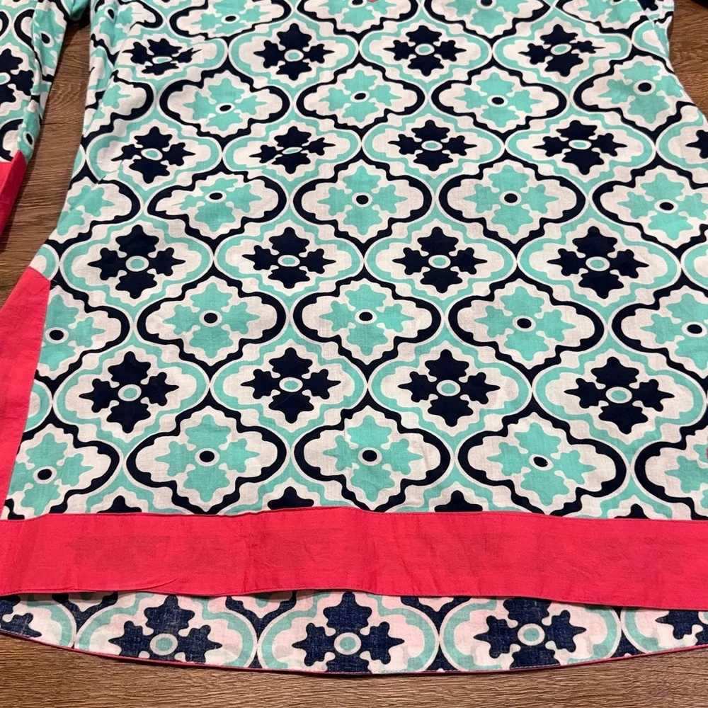 Simply Southern Women's Geometric Print Tunic Top - Picture 3 of 7